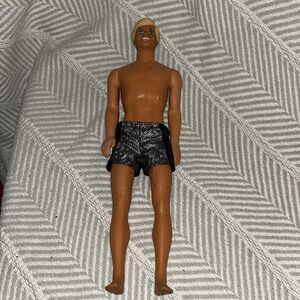 Vintage 1968 Mattel Ken Doll Blonde Hair Blue Eyes Malaysia D1